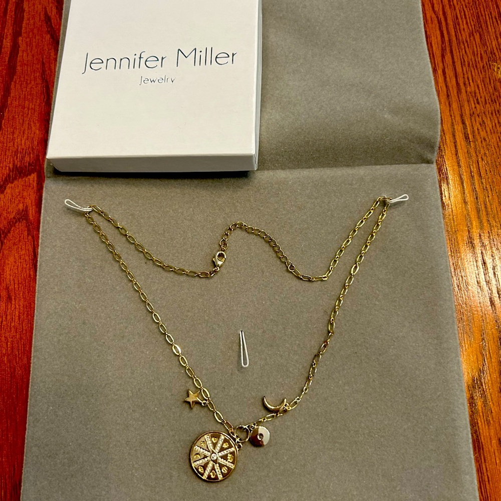 Jennifer Miller Gold Charm Necklace